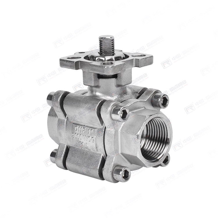 Internal thread high-pressure ball valve