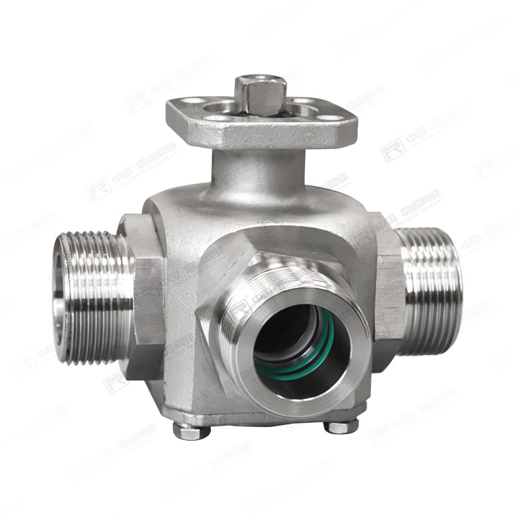 Vacuum external thread ball valve
