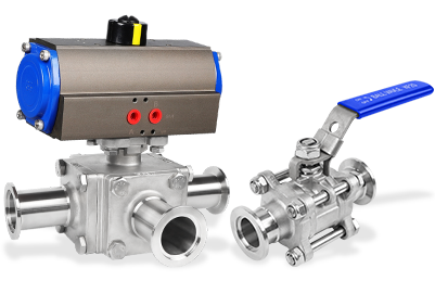 Hand/pneumatic vacuum ball valve