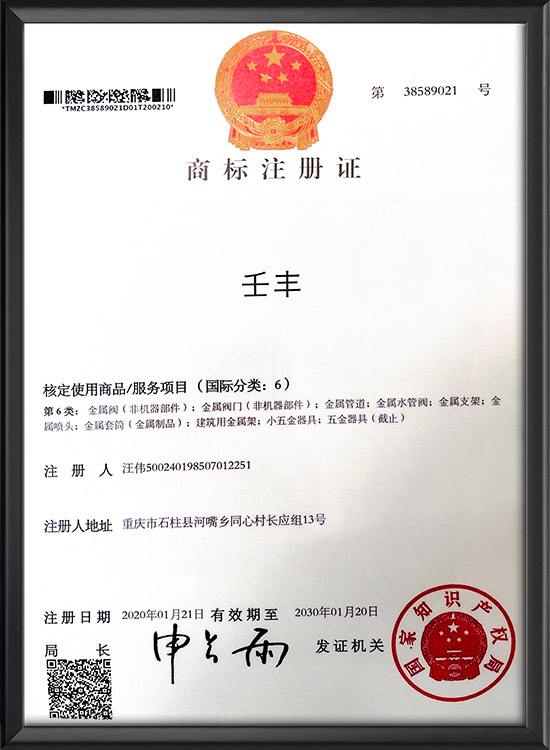 Trademark Registration Certificate