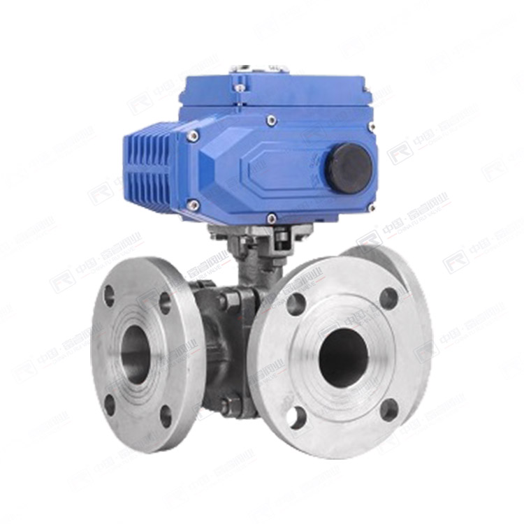 Electric three-way ball valve