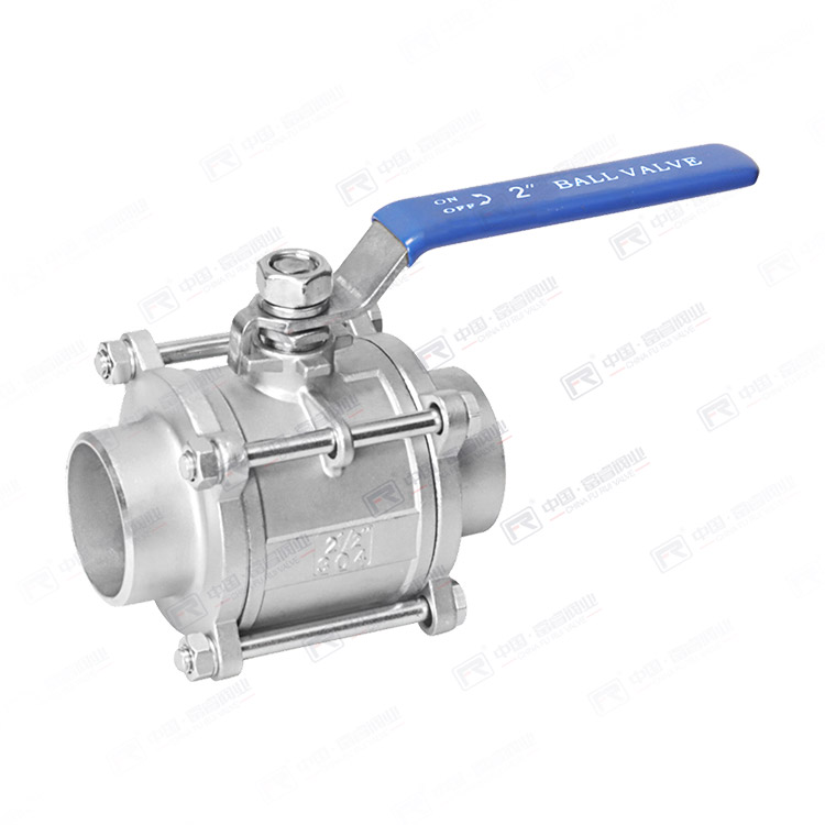 Butt welding ball valve