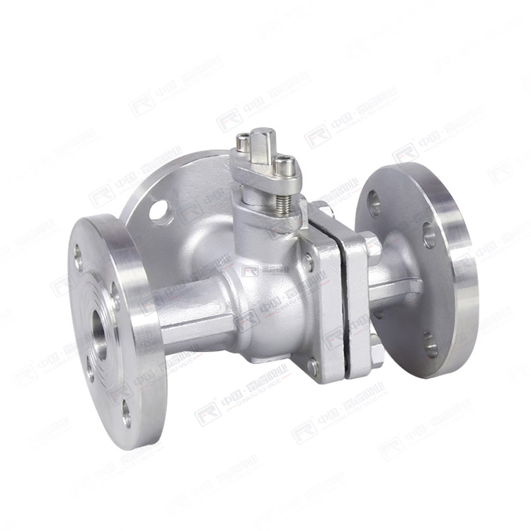 Flange three-way ball valve