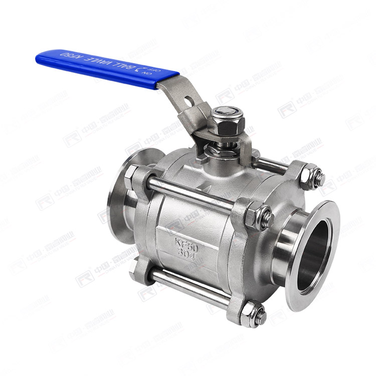 Manual KF vacuum straight through ball valve