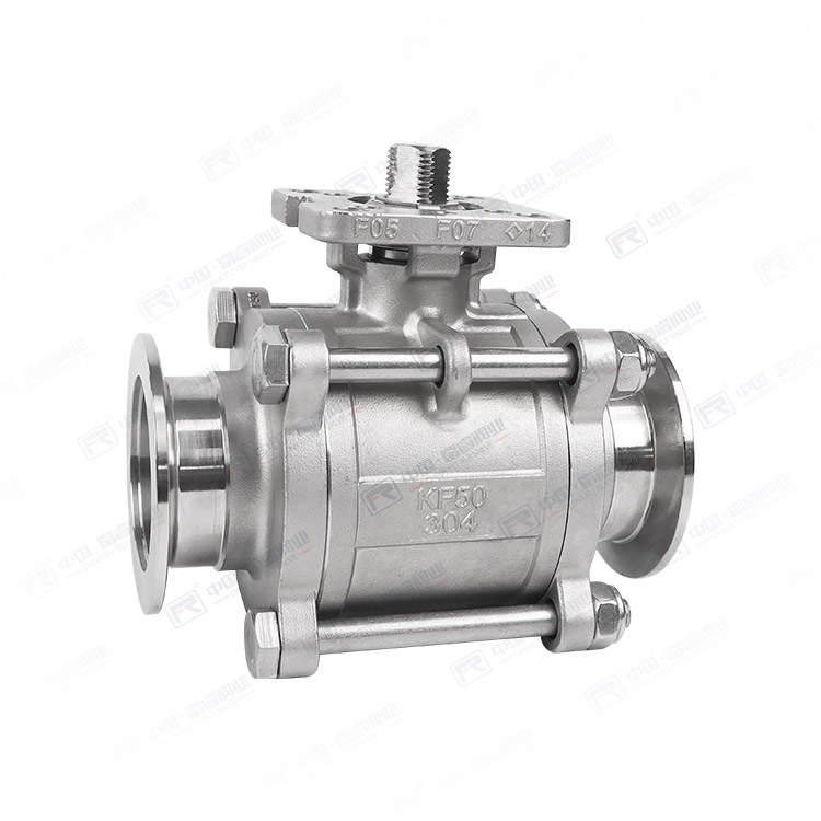 KF vacuum straight through ball valve (regular model)